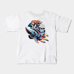 The rocket girl Kids T-Shirt